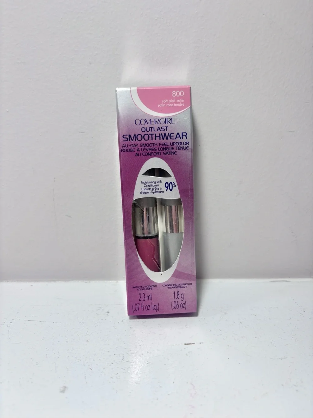 COVERGIRL Outlast Smoothwear Lipcolor & Gloss Duo Soft Pink Satin 800